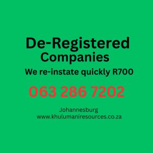 Company Re-instatement